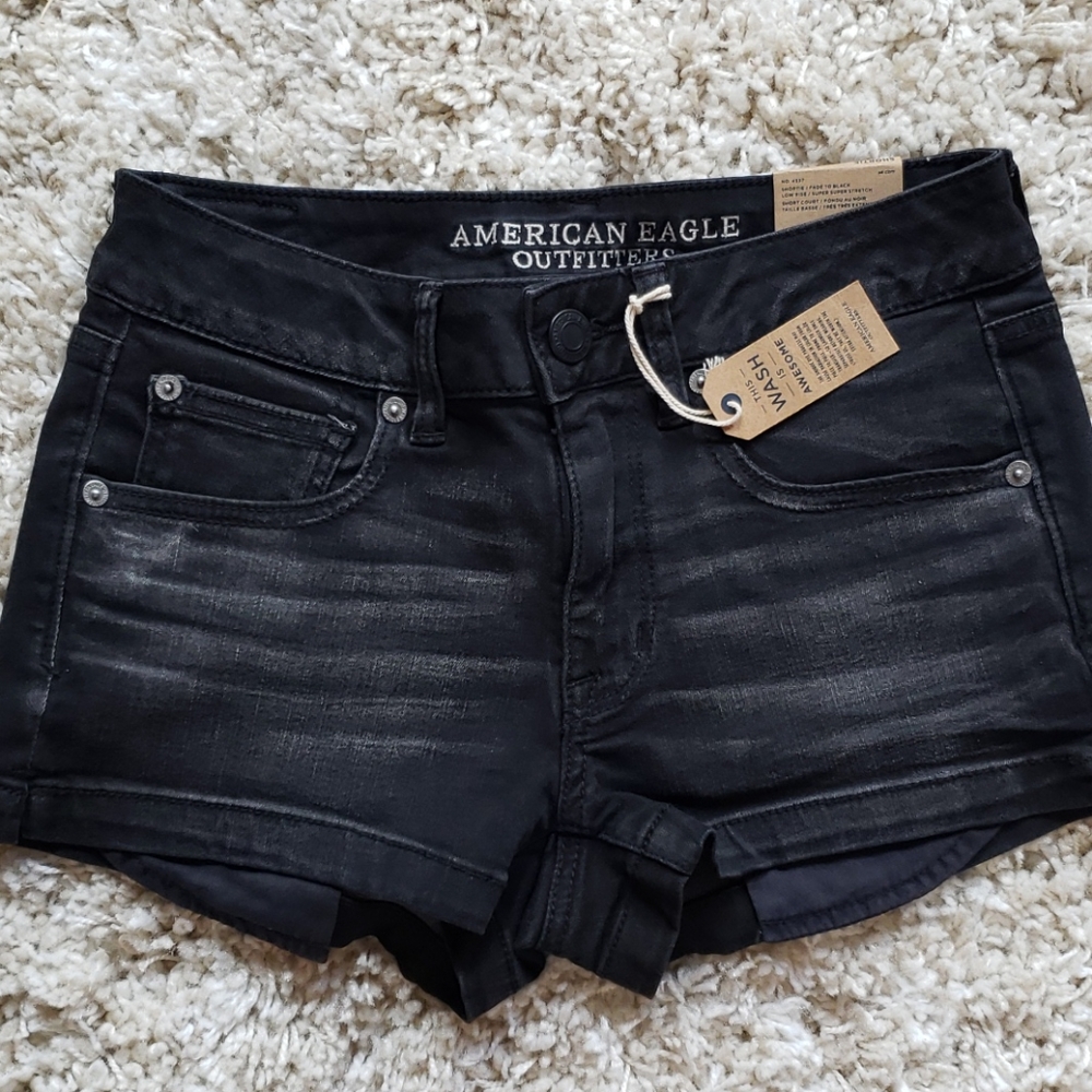 Faded black shorts new
